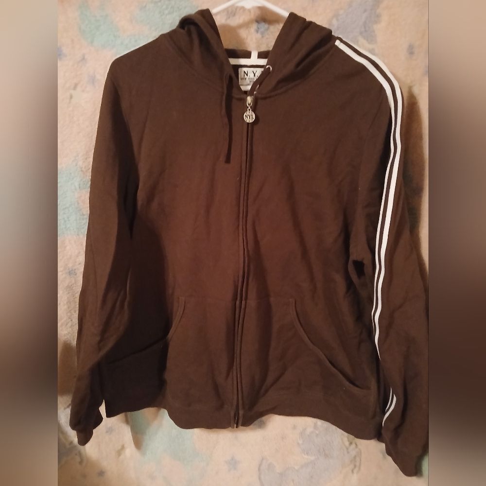 N.Y.L. New York Laundry Woman Zip Up Hoodie Size 1X